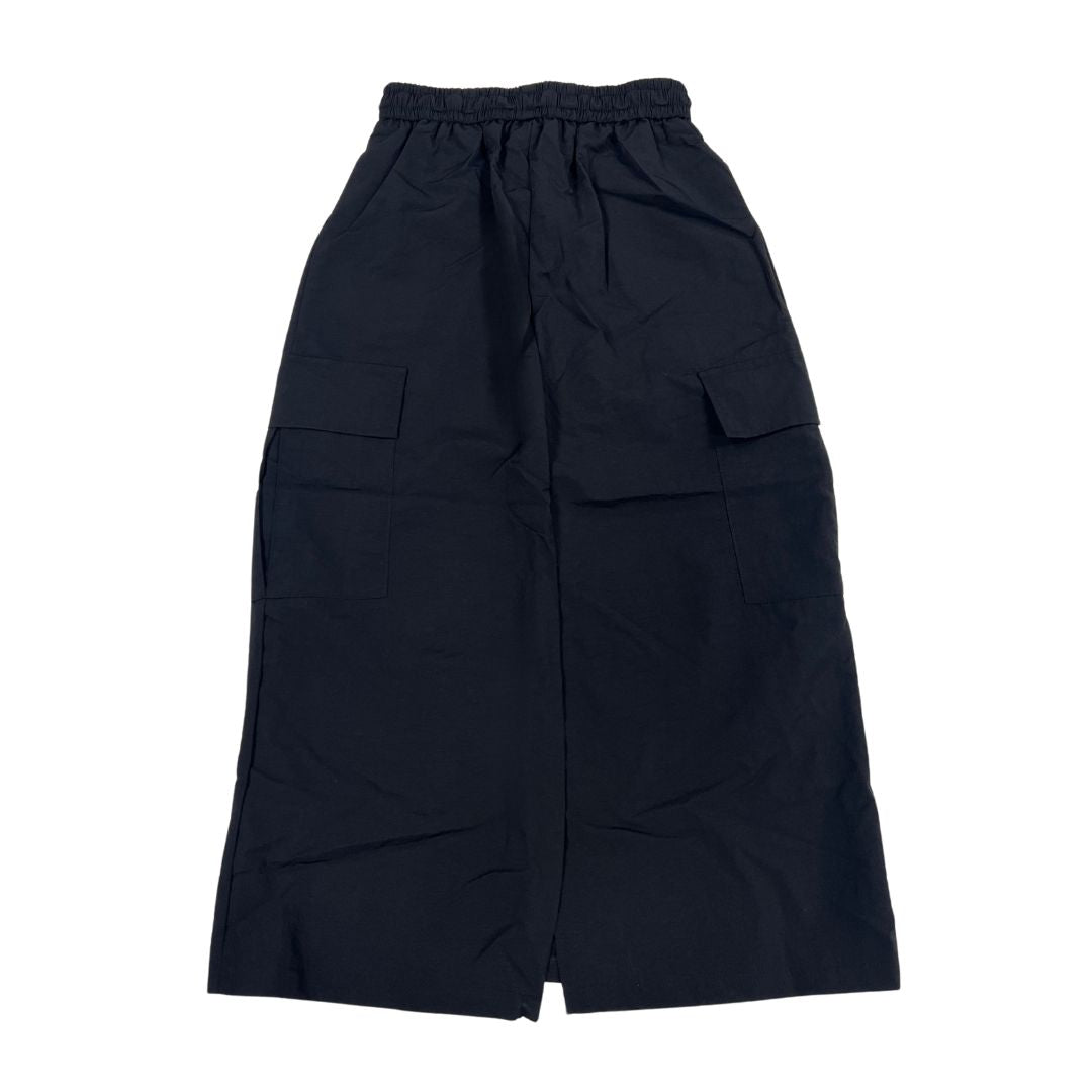Parachute Drawstring Midi Skirt