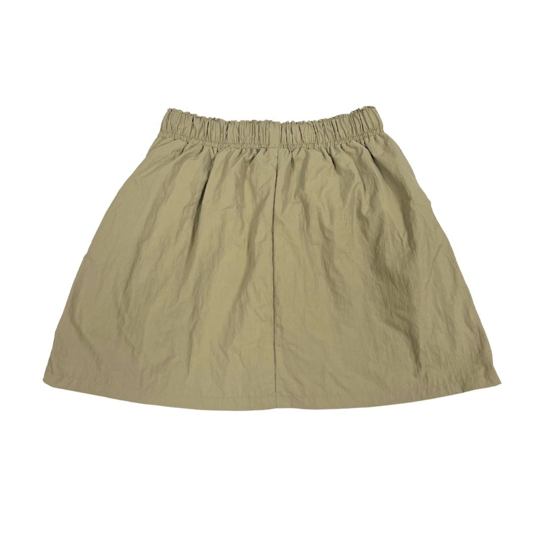 Parachute Drawstring Mini Skirt