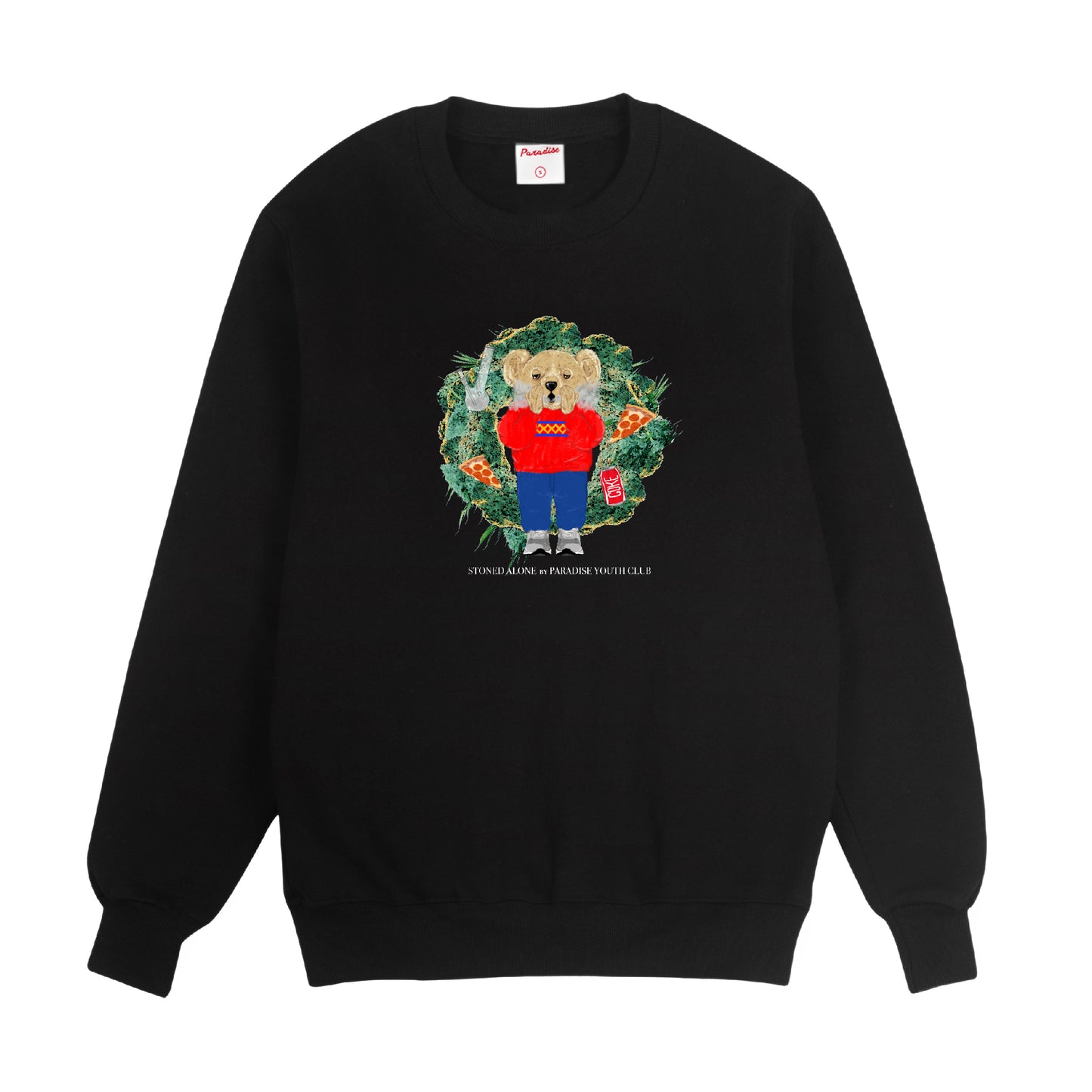 Stoned Bear by Paradise Youth Club Stoned Alone Sweater