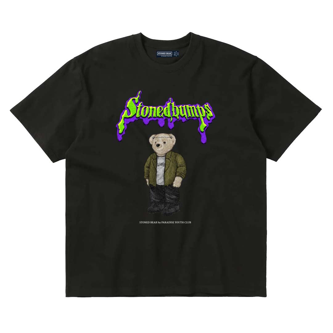 Stoned Bear by Paradise Youth Club Frankenstein T-shirt