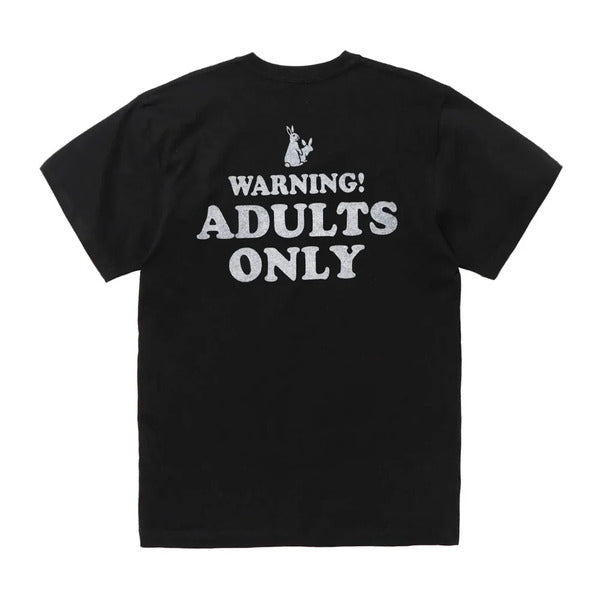 #FR2 Adults Only Black Cotton Graphic Short-Sleeve T-Shirt