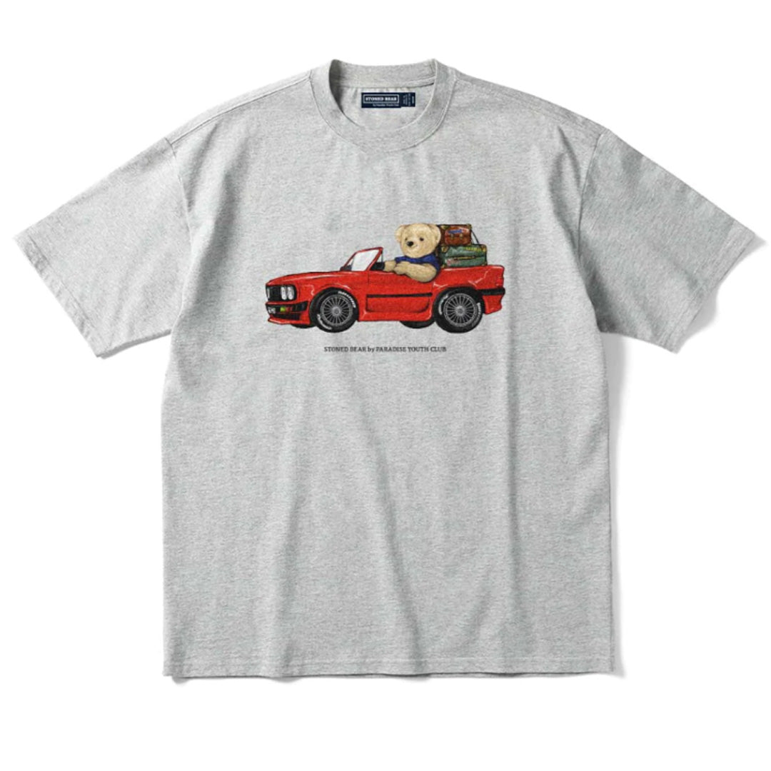 Stoned Bear by Paradise Youth Club Happy Holidaze Vacation T-Shirt