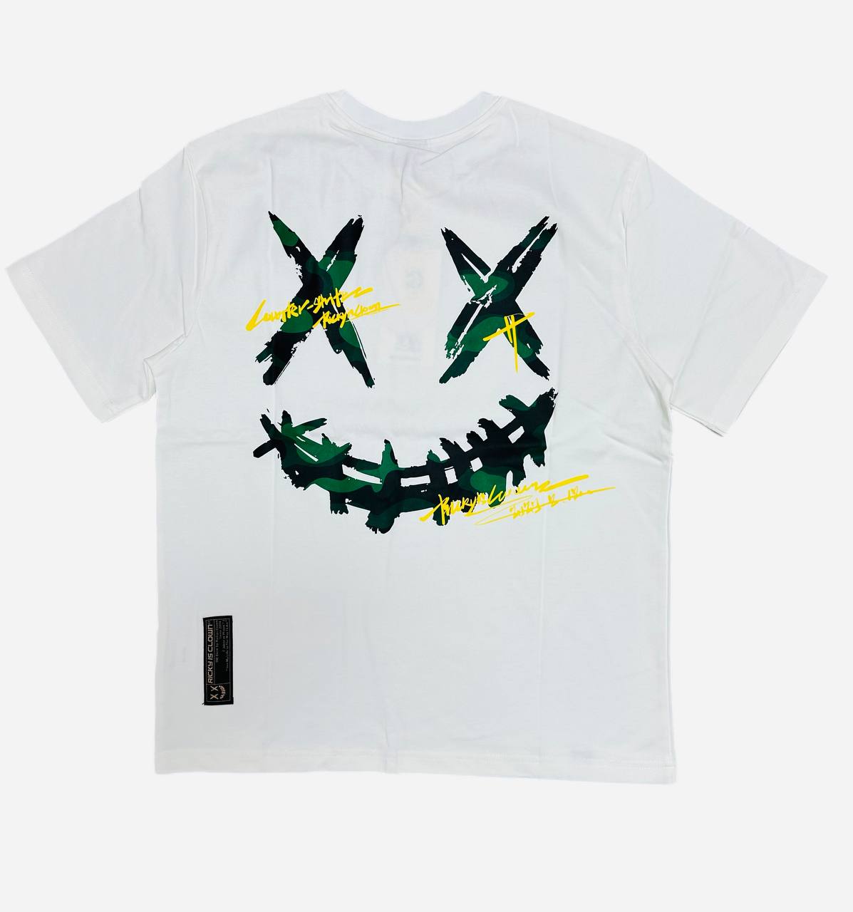 Ricky Is Clown Second Generation Green Camo Smiley T-Shirt