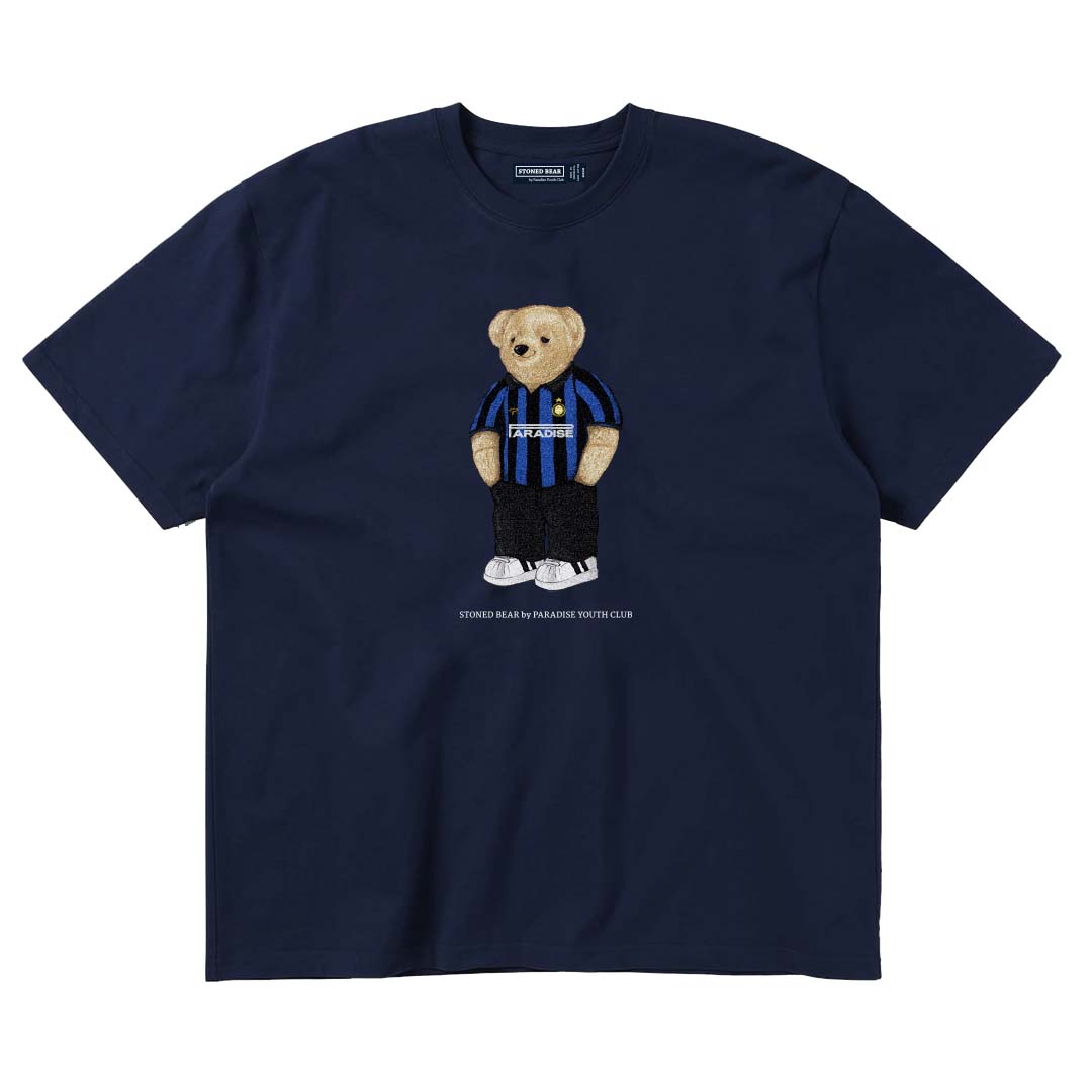 Stoned Bear by Paradise Youth Club IL Nerazzurri T-Shirt