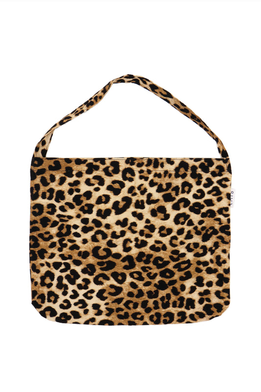 EMIS New Leopard Corduroy Eco Bag - Beige