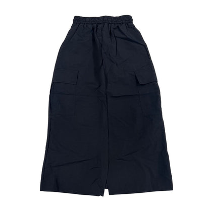 Parachute Drawstring Midi Skirt