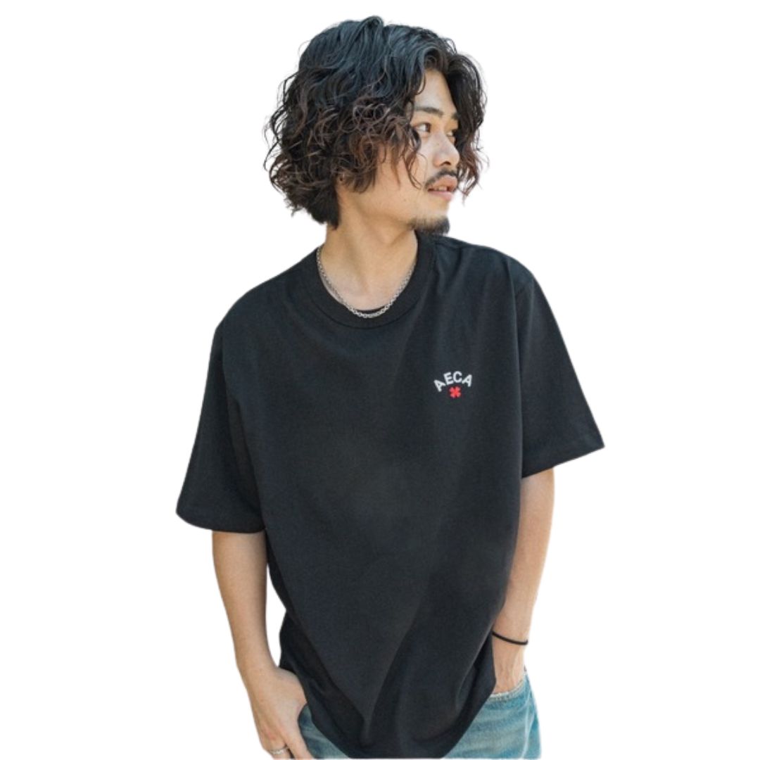 AECA Clover Small Logo Half Sleeve Tee