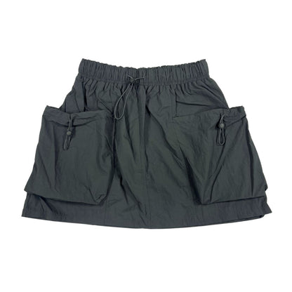 Parachute Drawstring Mini Skirt