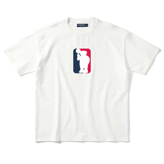 Stoned Bear by Paradise Youth Club Basketball Logo T-shirt