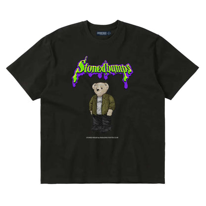 Stoned Bear by Paradise Youth Club Frankenstein T-shirt