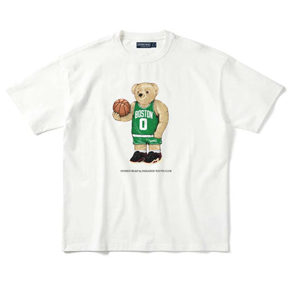 Stoned Bear by Paradise Youth Club Basketball Boston T-Shirt