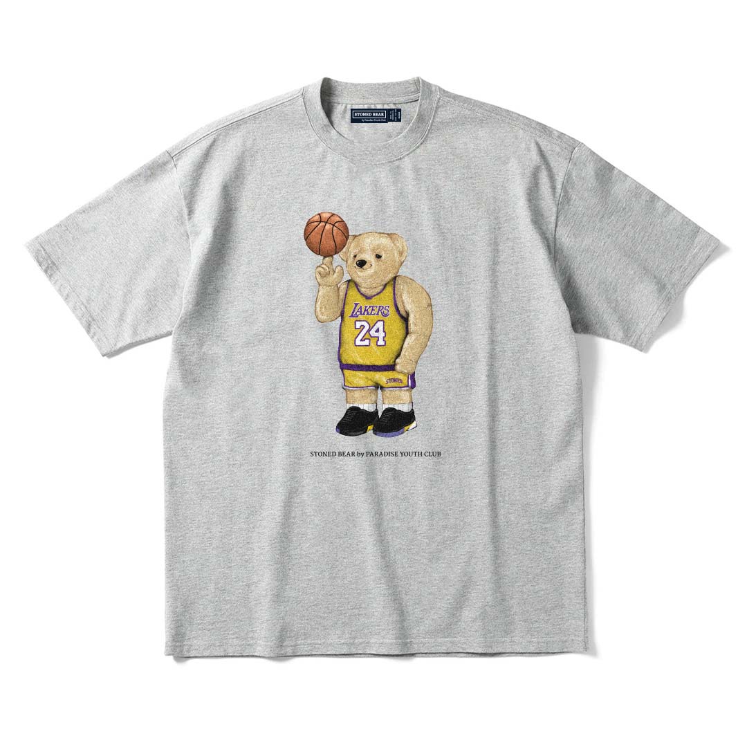 Stoned Bear by Paradise Youth Club Basketball Los Angeles T-Shirt