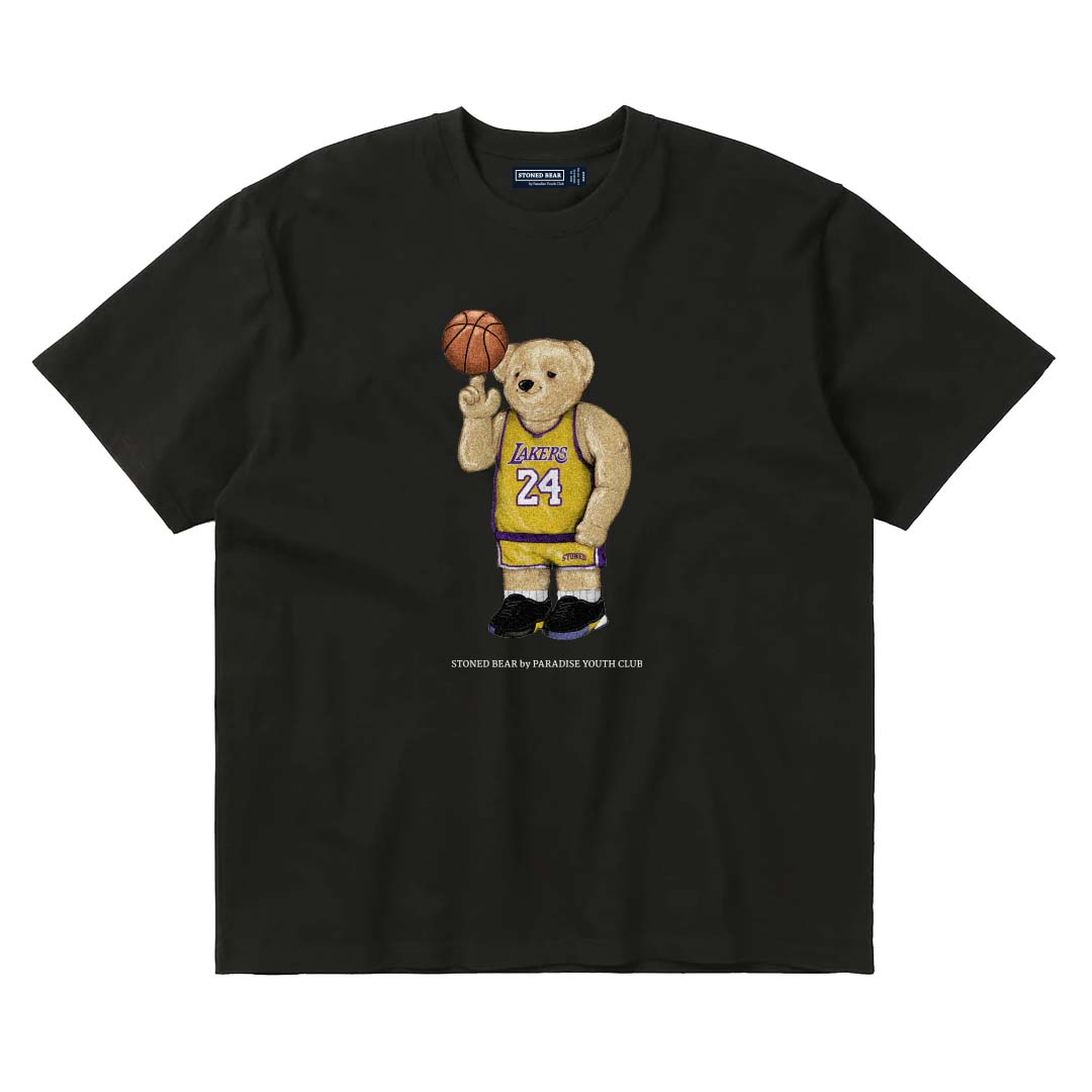 Stoned Bear by Paradise Youth Club Basketball Los Angeles T-Shirt