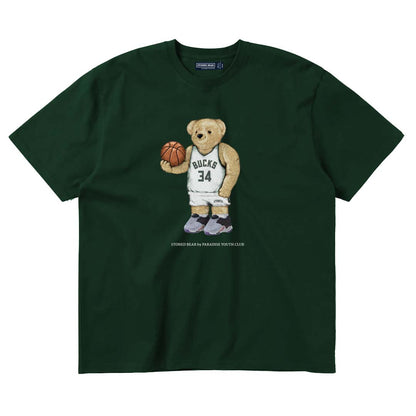 Stoned Bear by Paradise Youth Club Basketball Milwaukee T-shirt