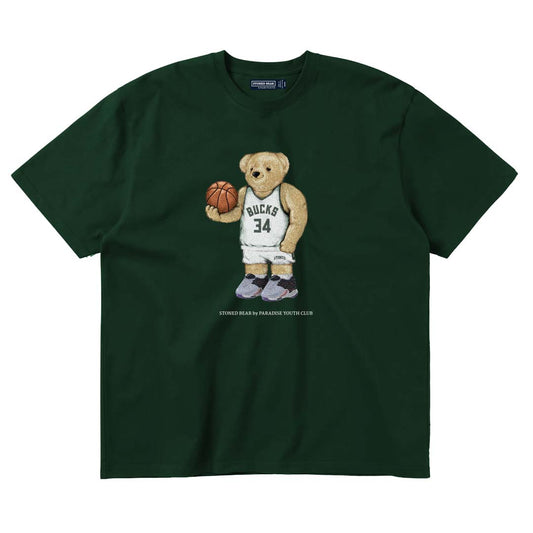 Stoned Bear by Paradise Youth Club Basketball Milwaukee T-shirt