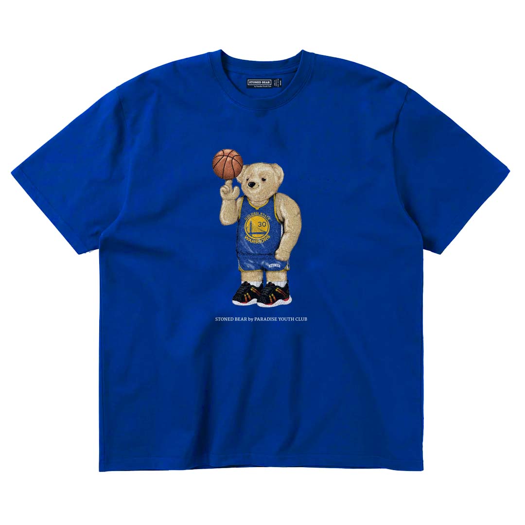 Stoned Bear by Paradise Youth Club Basketball San Francisco T-Shirt