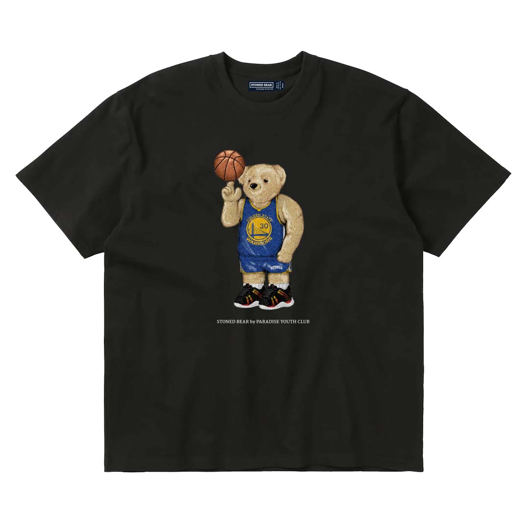 Stoned Bear by Paradise Youth Club Basketball San Francisco T-Shirt
