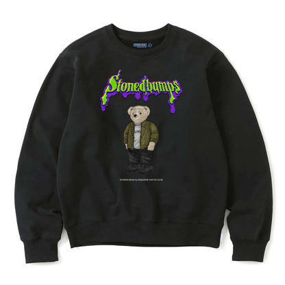 Stoned Bear by Paradise Youth Club Frankenstein Sweatshirt