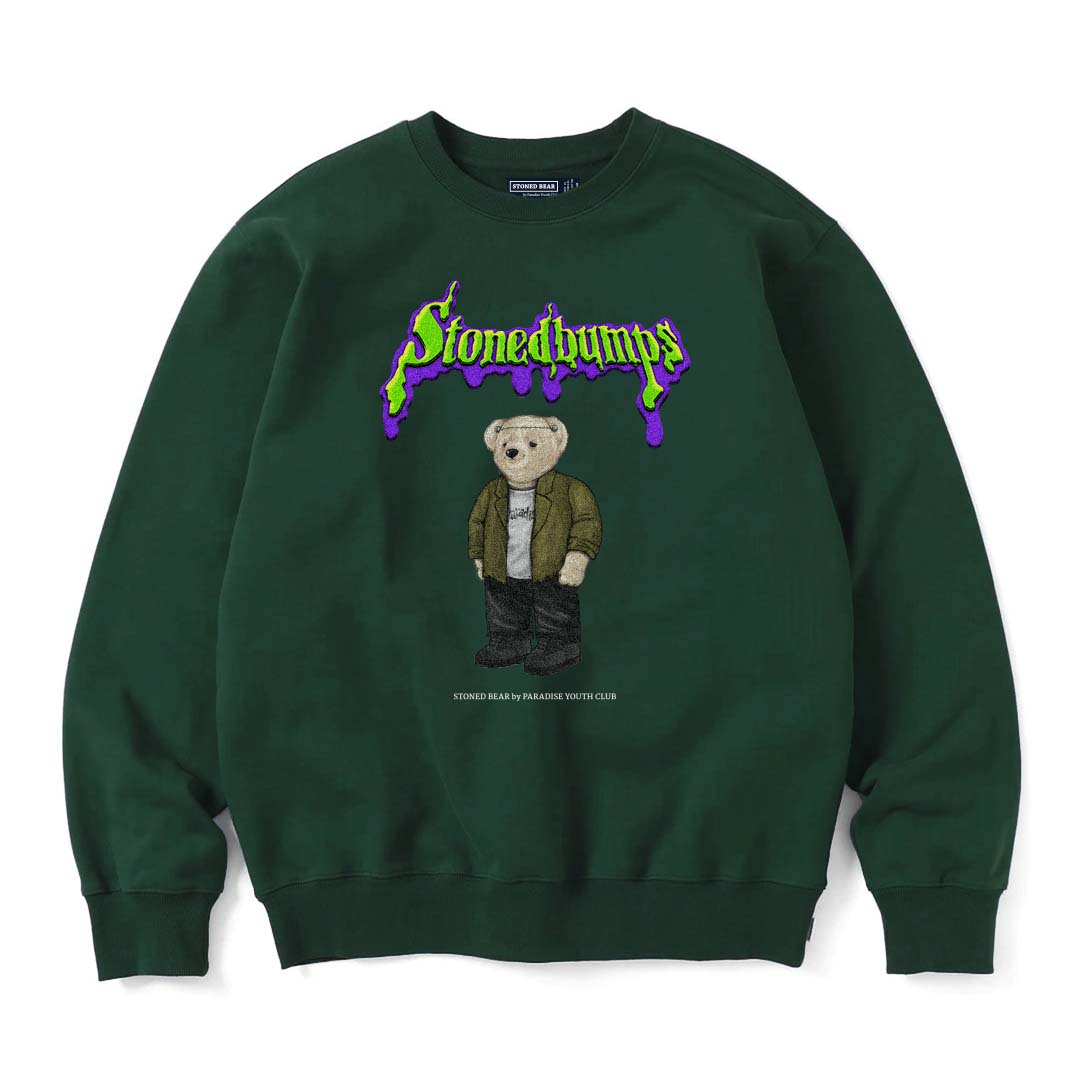 Stoned Bear by Paradise Youth Club Frankenstein Sweatshirt