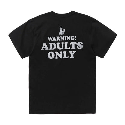 #FR2 Adults Only Black Cotton Graphic Short-Sleeve T-Shirt