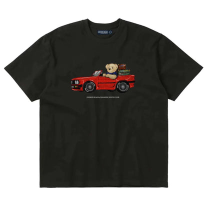 Stoned Bear by Paradise Youth Club Happy Holidaze Vacation T-Shirt