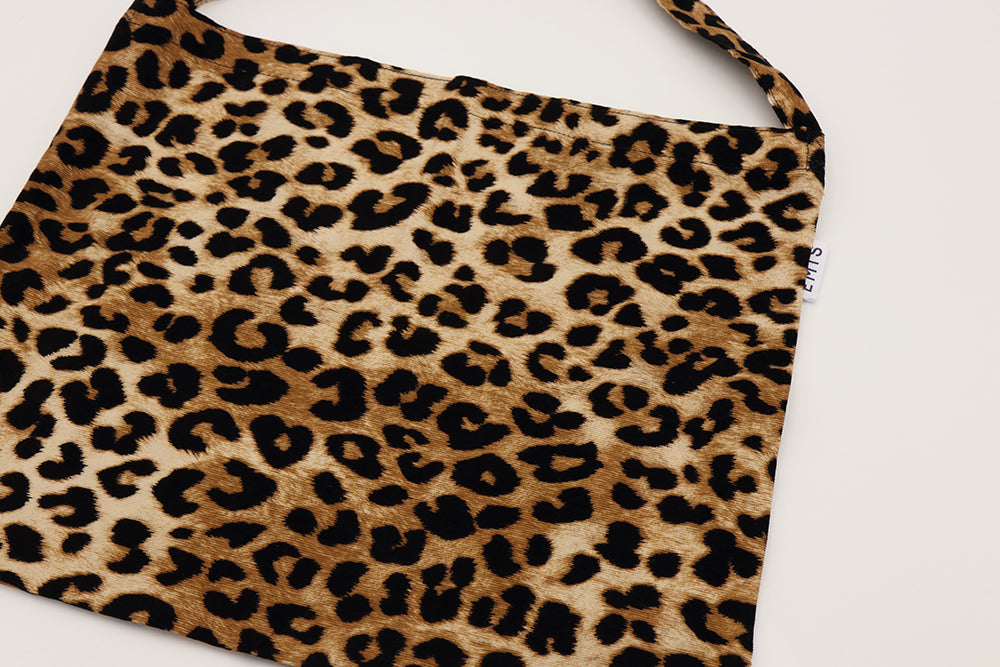 EMIS New Leopard Corduroy Eco Bag - Beige