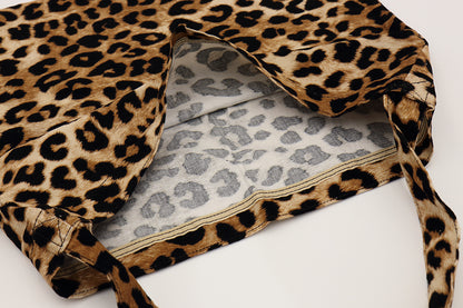 EMIS New Leopard Corduroy Eco Bag - Beige