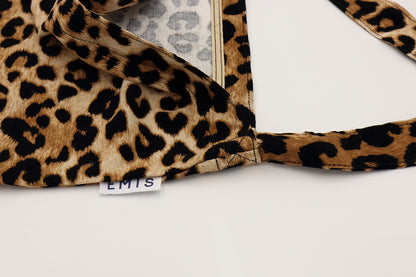 EMIS New Leopard Corduroy Eco Bag - Beige